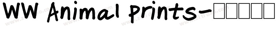 WW Animal Prints字体转换
